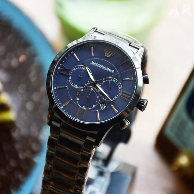 Emporio Armani Chronograph Blue Dial Men's Watch- AR11348